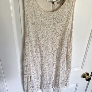Lucky brand white crochet lace tunic!